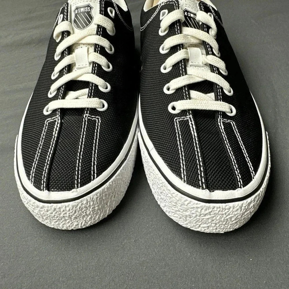 K-SWISS 92925095 CLEAN LAGUNA LOW  (M) Black/White Textile Lifestyle Shoes - Picture 6 of 16